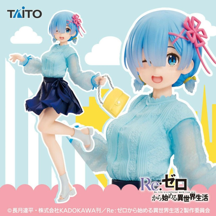 Figure Taito | Re:Zero Starting Life In Another World Rem Outfit To Go Out 6" Figure Taito