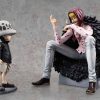 Figure Megahouse | Megahouse One Piece Portrait Of Pirates Limited Edition Corazon & Law Figure Set