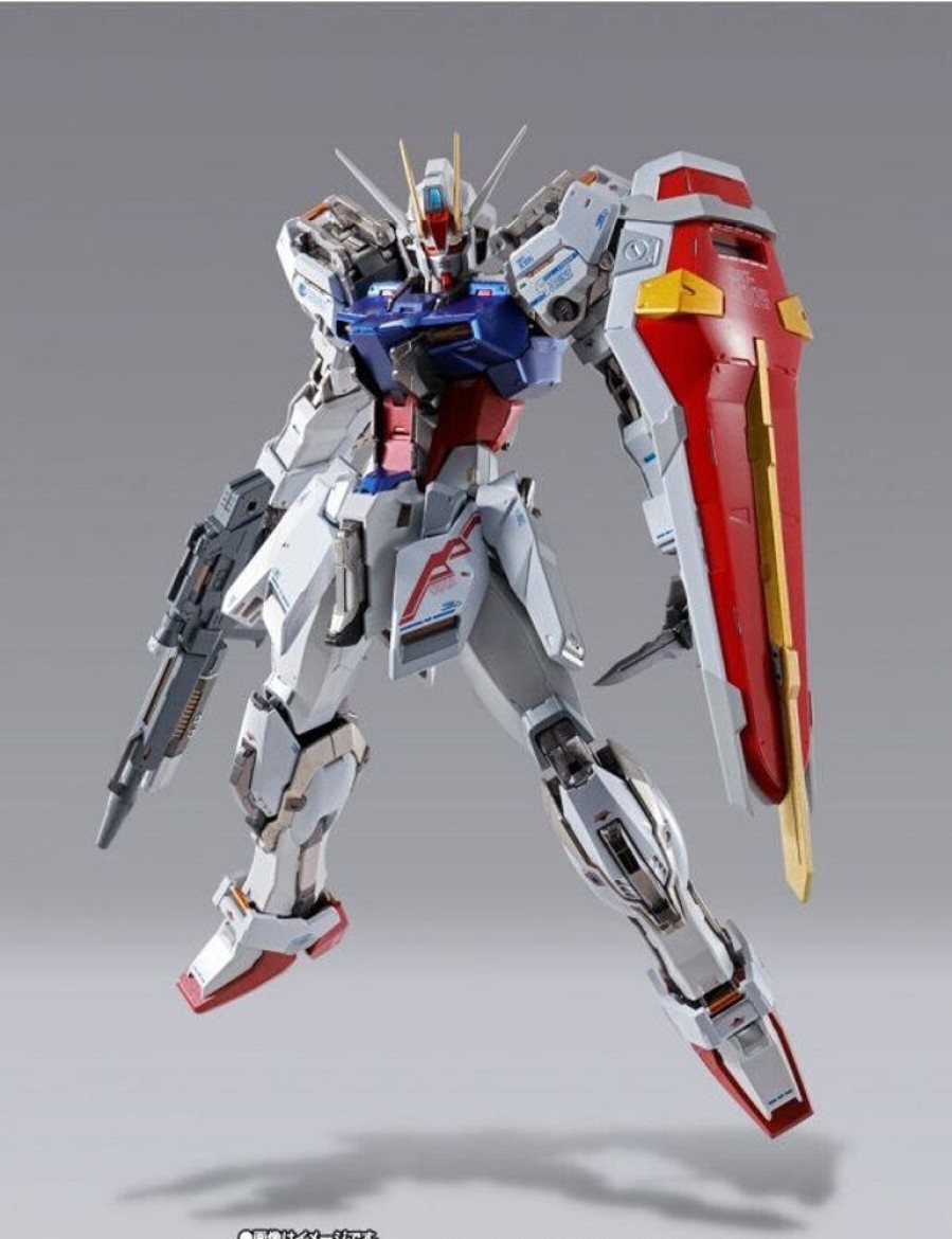 Figure Bandai | Metal Build Strike Gundam + Aile Striker 10Th Tamashii