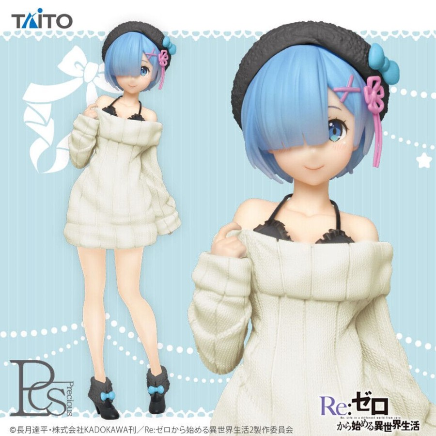 Figure Taito | Re:Zero Starting Life In Another World Rem Knit Dress Precious 6" Figure Taito