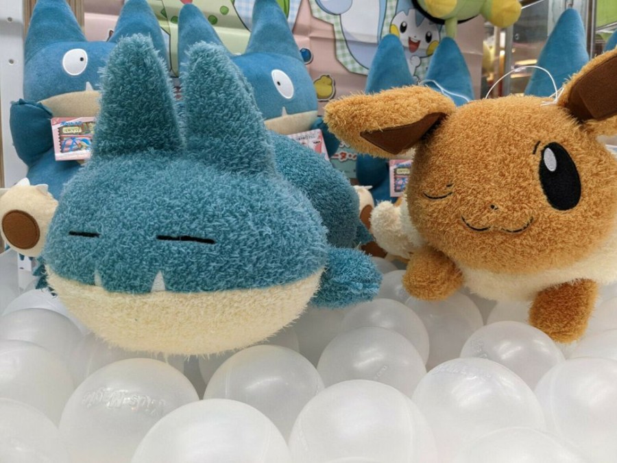 Plush Toy Banpresto | Pokemon Eevee & Munchlax Gonbe 10" Plush Doll Set