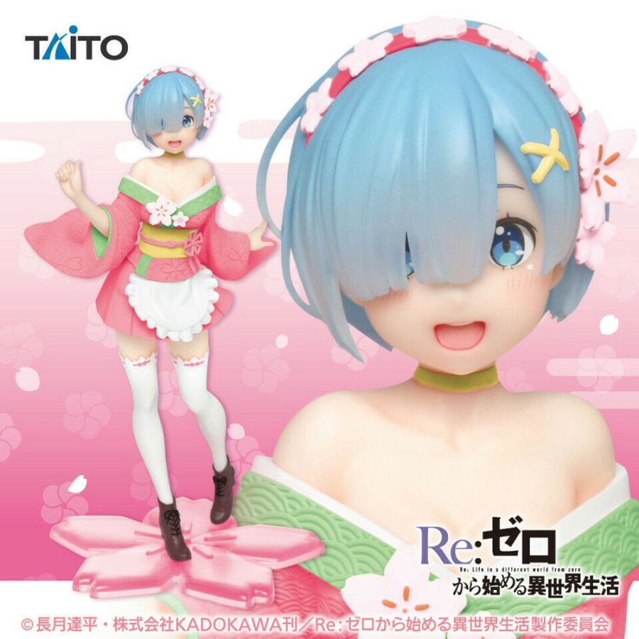 Figure Taito | Re:Zero Starting Life In Another World Rem Sakura Image Ver Renewal Figure