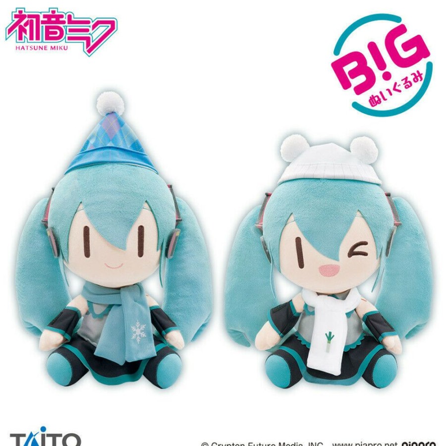 Plush Toy Taito | Vocaloid Hatsune Miku 2021 Big Winter Plush Set Of 2 Taito