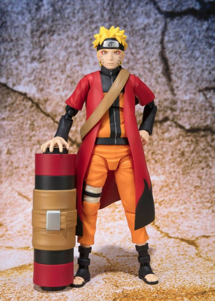 Figure Bandai | S.H. Figuarts Naruto Shippuden Naruto Uzumaki Sennin Mode Action Figure Bandai