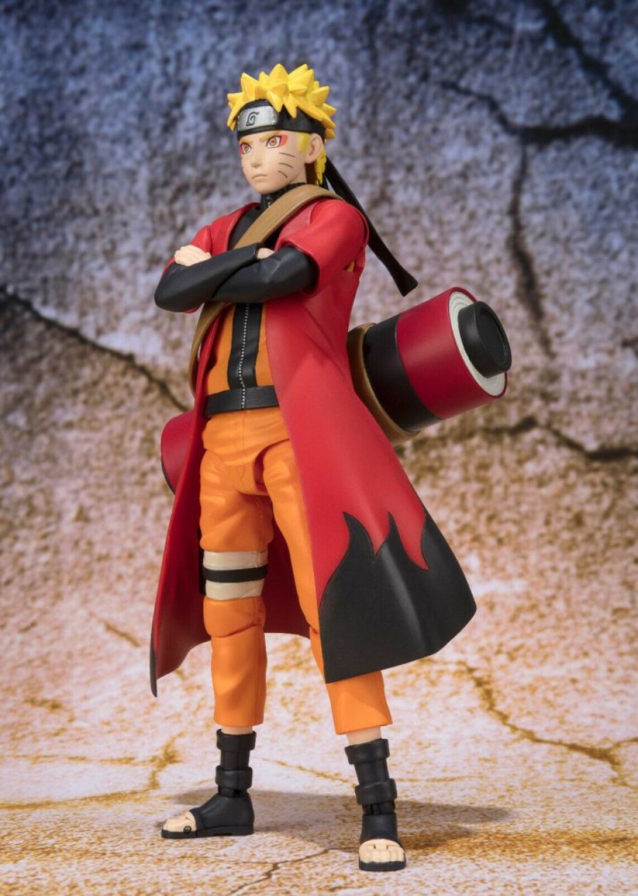 Figure Bandai | S.H. Figuarts Naruto Shippuden Naruto Uzumaki Sennin Mode Action Figure Bandai