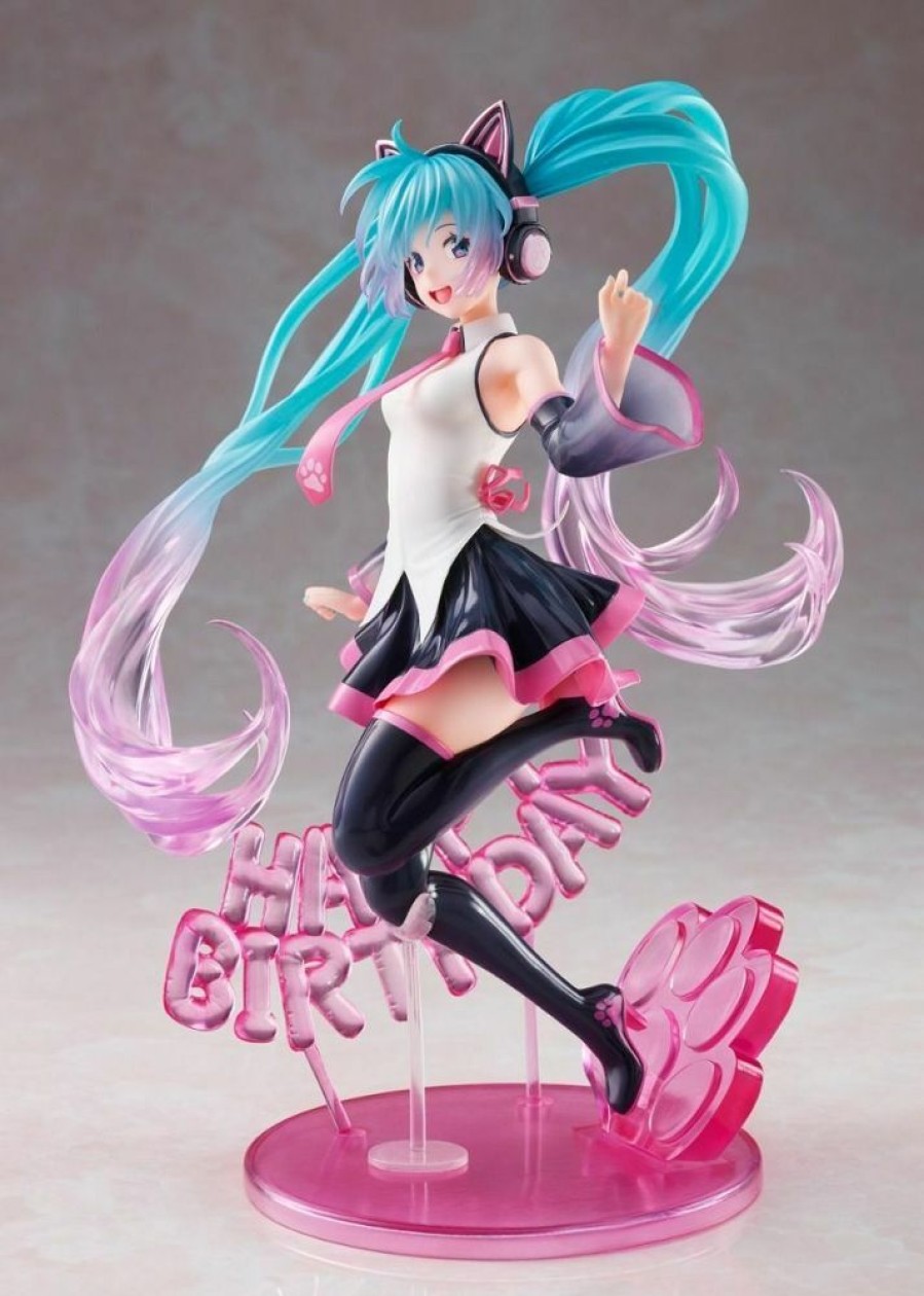 Figure Taito | Vocaloid Hatsune Miku Amp Happy Cat Ver. Figure