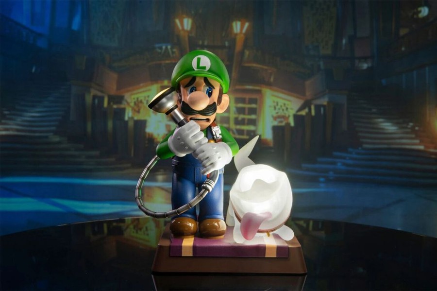 Figure Harmmy Anime | First 4 Figures F4F Luigi'S Mansion 3 - Luigi Pvc Statue Collector'S Edition