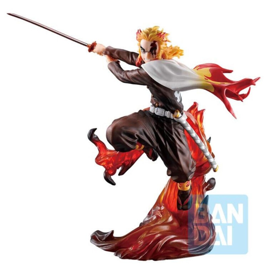 Figure Bandai | Demon Slayer Kyojuro Rengoku Shake The Sword Burn Your Heart Ichiban Kuji Figure