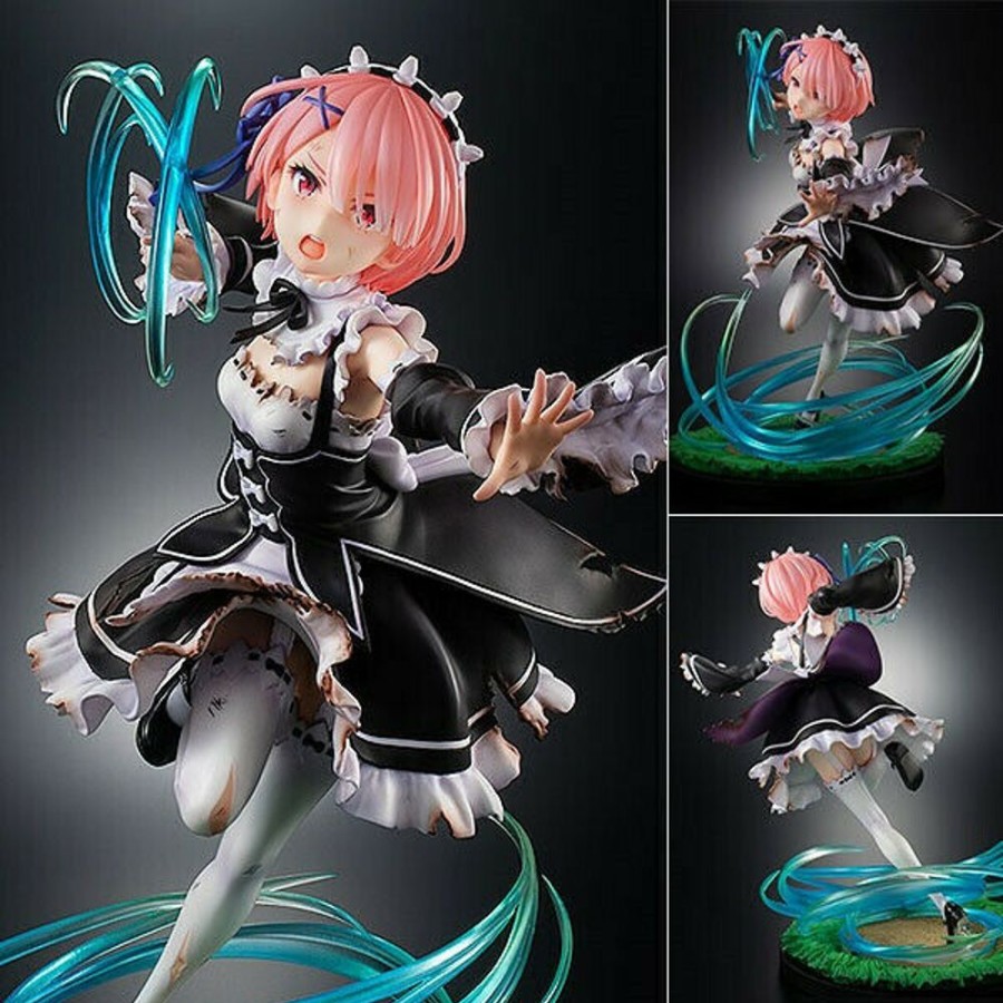 Figure Kadokawa | Re: Zero Ram Battle With Roswaal Ver. 1/7 Pvc Figure